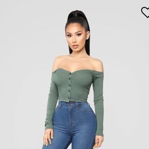 Fashion Nova talk that talk off shoulder top